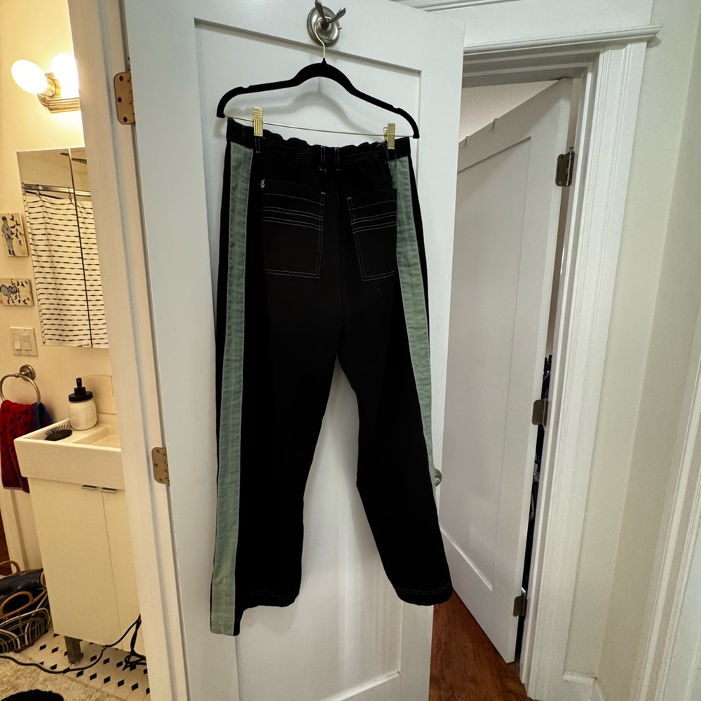 Big Bud Press Western Pants in Black with side stripe